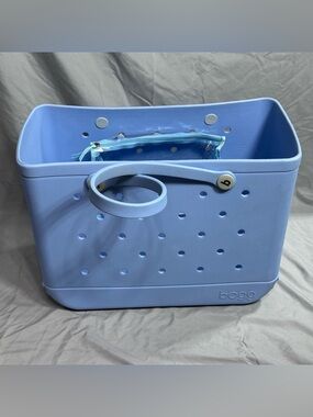 BOGG BAG Light Blue Perforated Utility Tote with Strap